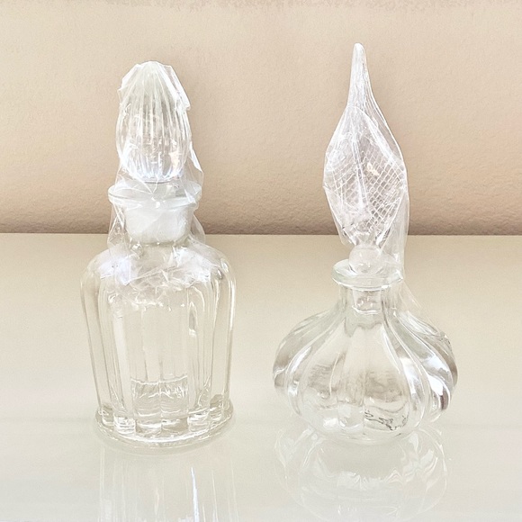 Vintage Other - Vintage Perfume Vanity  Glass Decor Bottles With Stopper
